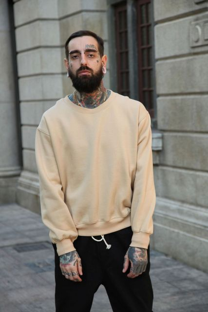 Men's Sweater Round Neck Sweater Pullover Sweater