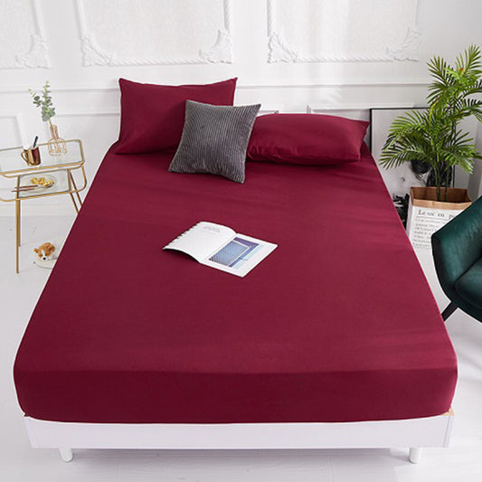 Solid Color All Inclusive One-sided Fitted Sheet Set