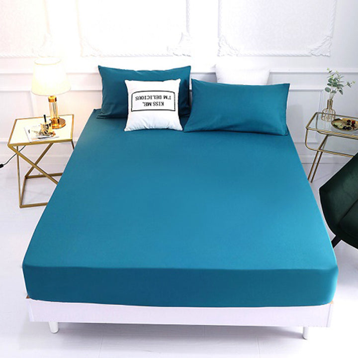 Solid Color All Inclusive One-sided Fitted Sheet Set