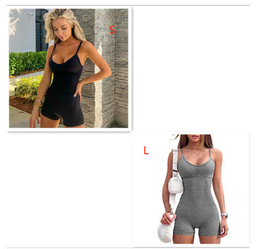 Spaghetti Strap Shorts Jumpsuit Sports Yoga Workout Tight Romper Women Fashion Fitness Sportwear