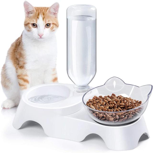 Pet Bowl with Auto Water Dispenser