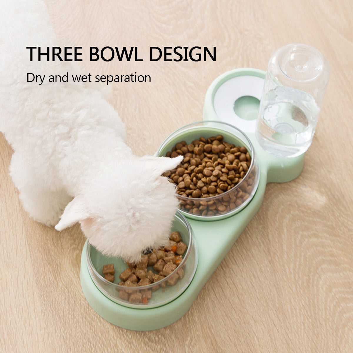 Pet Bowl with Auto Water Dispenser