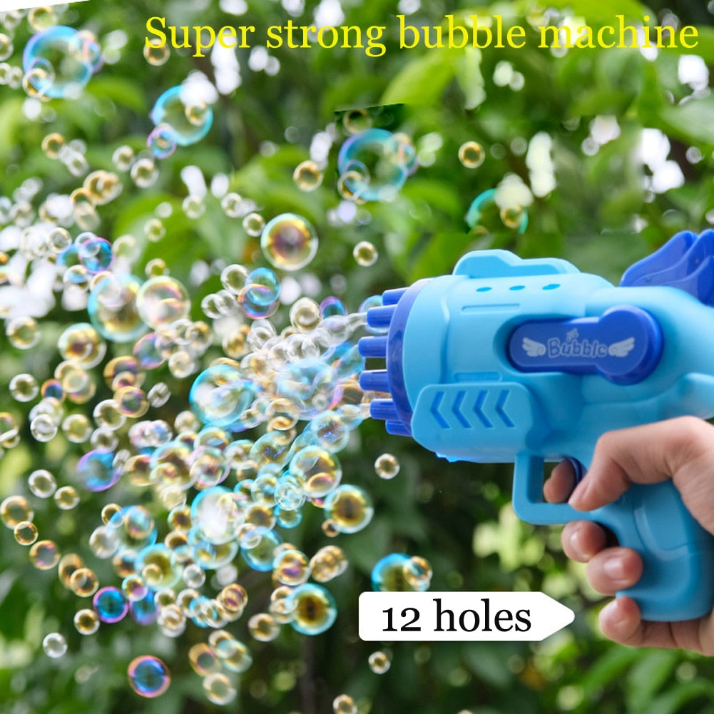 Bubble Gun Machine Rocket 12 Hole Bubble Maker, Shop Now For Limited-time  Deals